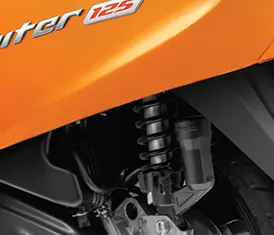 Rear Shocks of TVS Jupiter 125 Scooter